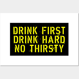 Drink Hard Posters and Art